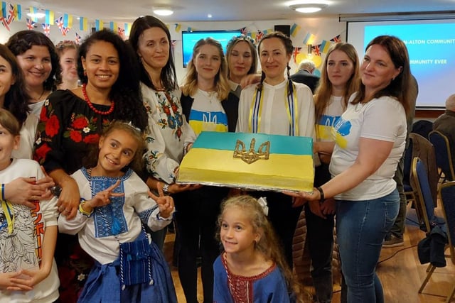 Ukrainians lay on a feast at Alton Rugby Club