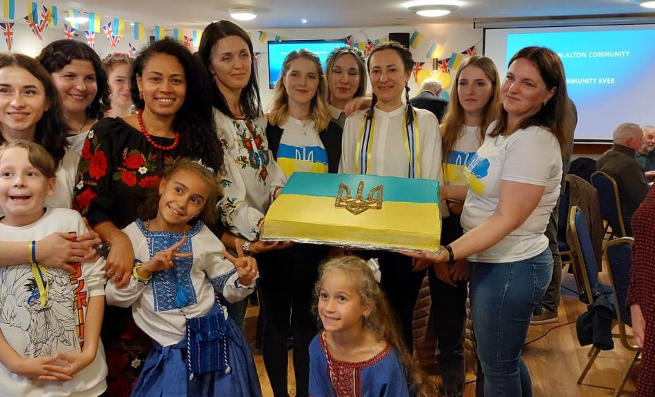 Ukrainians lay on a feast at Alton Rugby Club