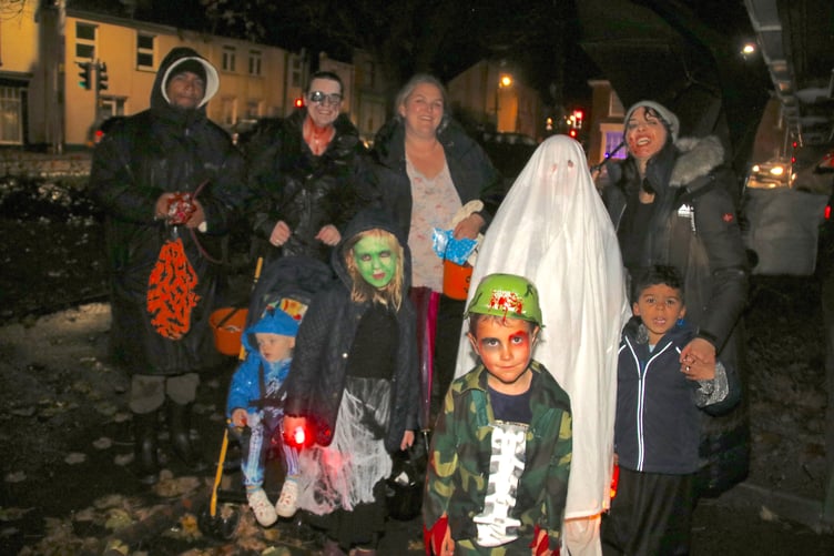 Some of the children who took part in the Light Quest Treasure Hunt, and some of the helpers.