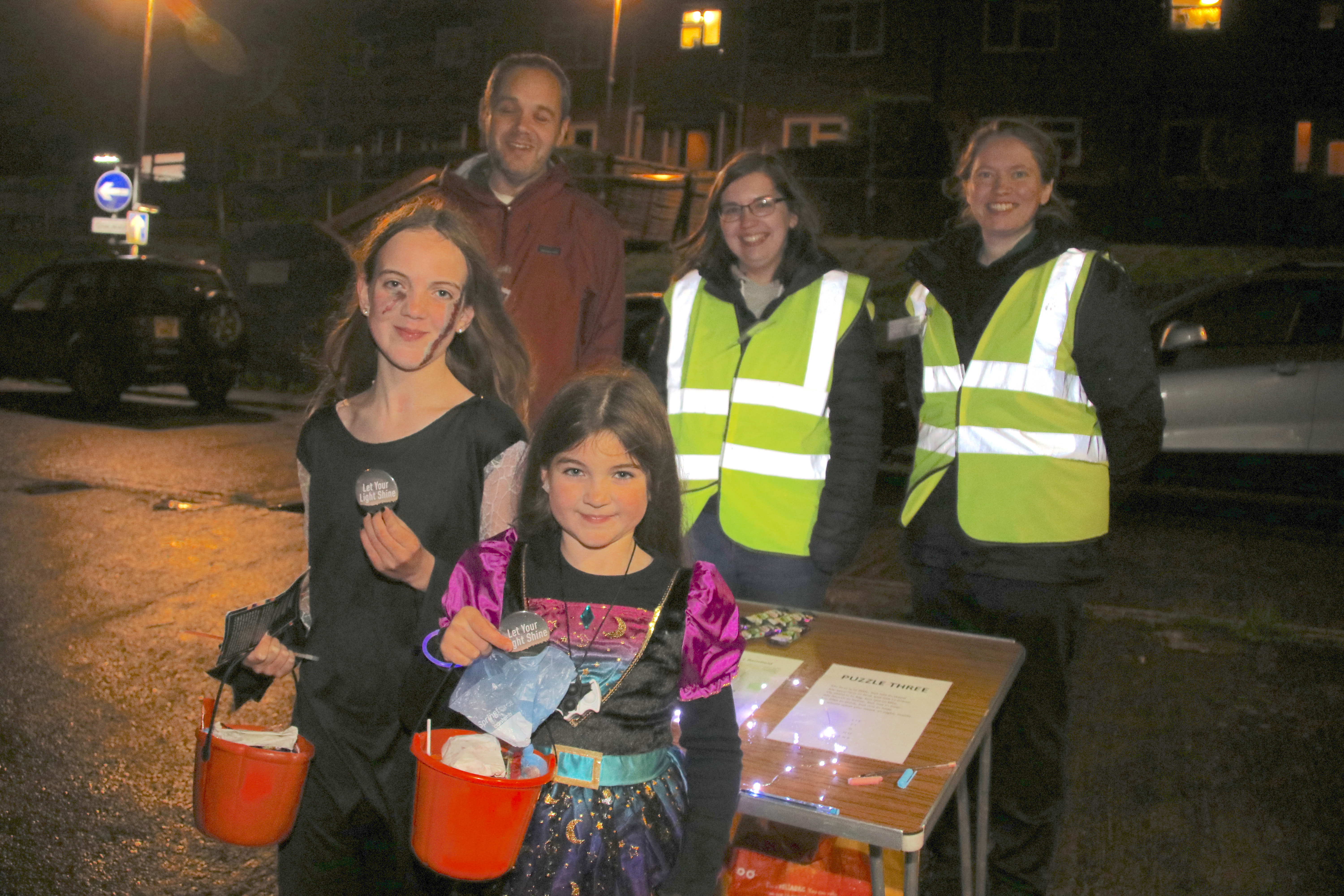 Some of the children who took part in the Light Quest Treasure Hunt, and some of the helpers.