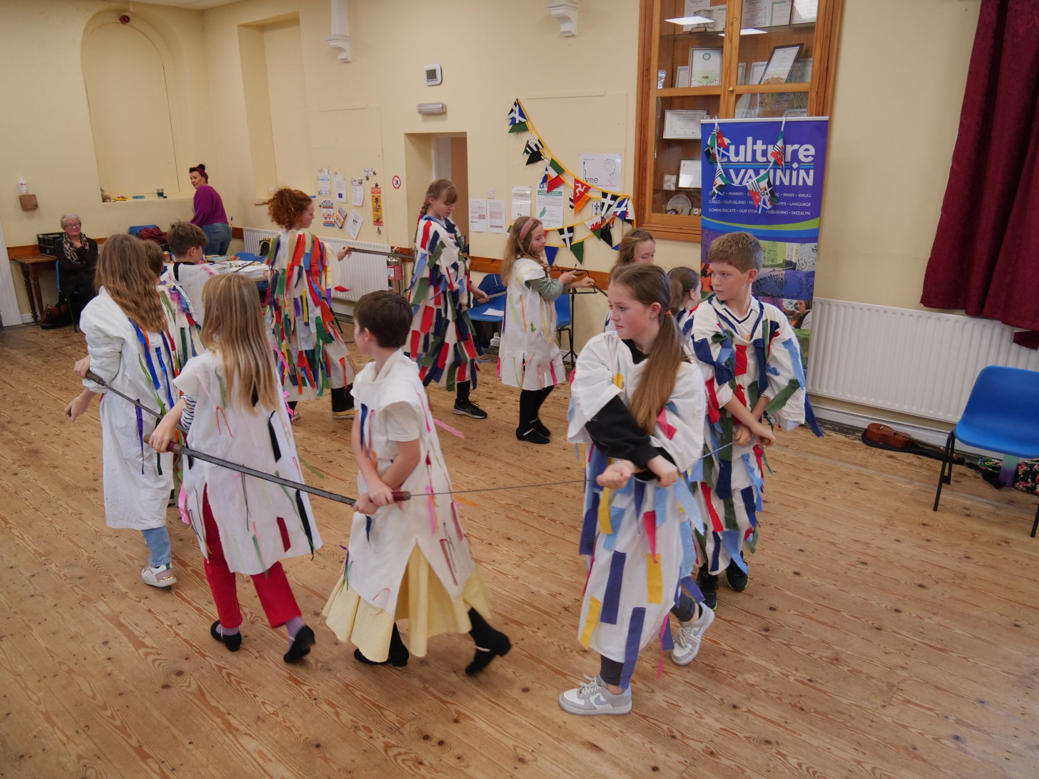 The drama group performed ‘A Celtic Extravaganza’, an alternative version of the ancient White Boys’ Play
