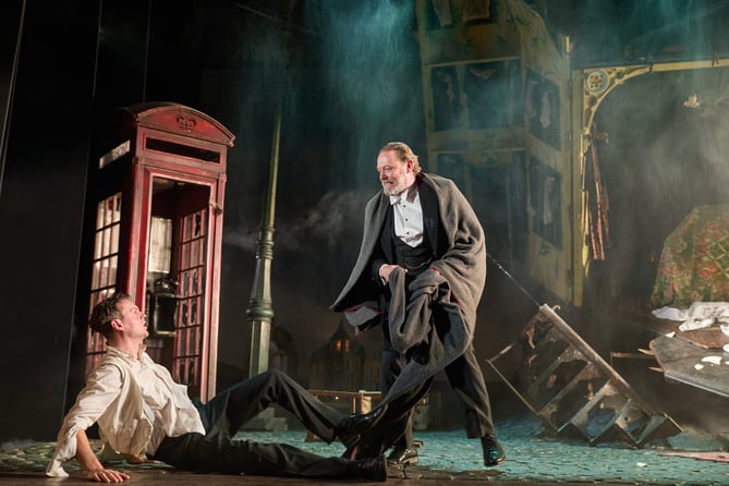 An Inspector Calls 2022-23 written by J.B. Priestley 
by PW Productions

Creatives

Stephen Daldry â Director
Ian MacNeil - Designer
Rick Fisher - Lighting Designer
Stephen Warbeck - Music
Julian Webber - Associate Director

Cast
LIAM BRENNAN
Inspector Goole

CHRISTINE KAVANAGH
Mrs Birling

JEFFREY HARMER
Mr Birling

SIMON COTTON
Gerald Croft

EVLYNE OYEDOKUN
Sheila Birling

GEORGE ROWLANDS
Eric Birling

FRANCES CAMPBELL
Edna

PHILIP STEWART
Understudy Arthur Birling

BETH TUCKEY
Understudy Sybil Birling/Edna

MACEO CORTEZZ
Understudy Gerald Croft/Eric Birling

RUE BLENKINSOP
Understudy Sheila Birling