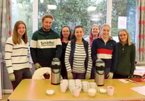 Charity cheques presented and a big breakfast for Bow YFC
