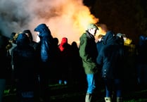 Crowds flock to firework displays despite the rain