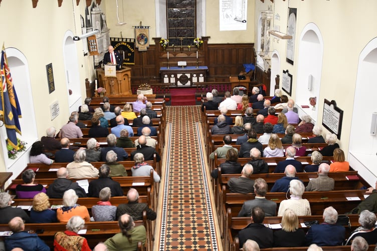 The 2022 Quiliam Autumn Lecture at Arbory Church, presented by Lieutenant Governor Sir John Lorimer (pictured)