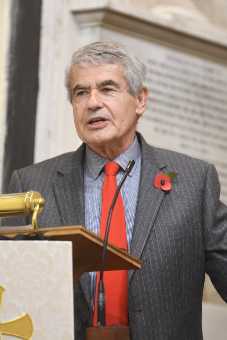 The 2022 Quiliam Autumn Lecture at Arbory Church - pictured is Dr Phil Smith of the Quilliam Group