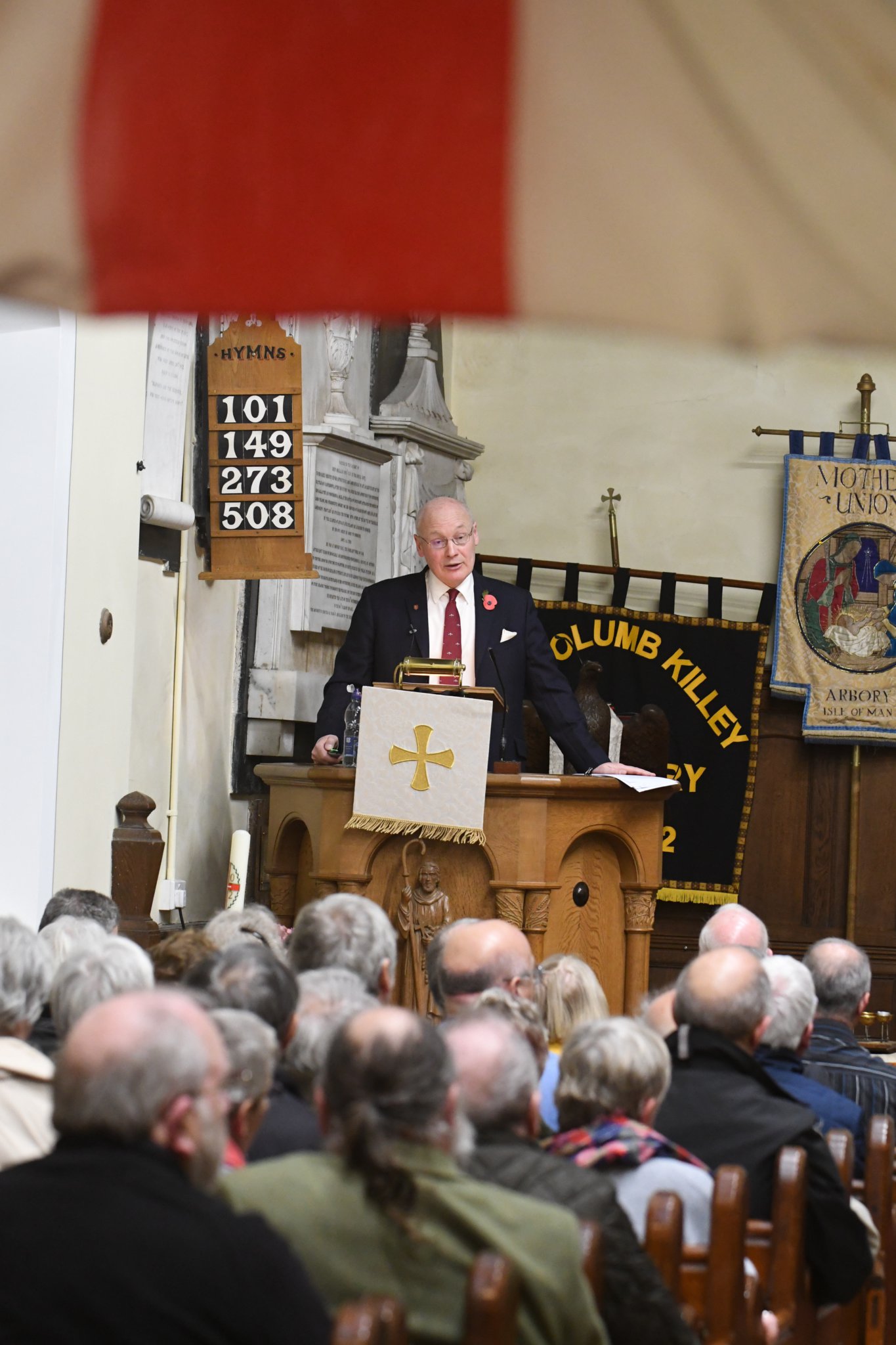 The 2022 Quiliam Autumn Lecture at Arbory Church, presented by Lieutenant Governor Sir John Lorimer (pictured)