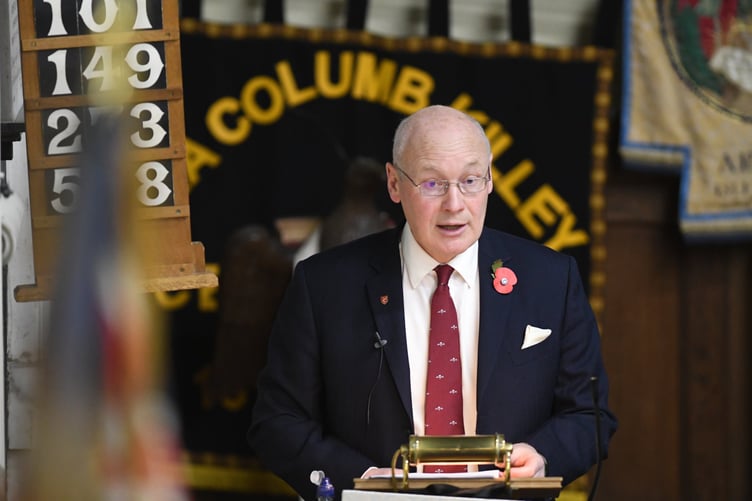 The 2022 Quiliam Autumn Lecture at Arbory Church, presented by Lieutenant Governor Sir John Lorimer (pictured)
