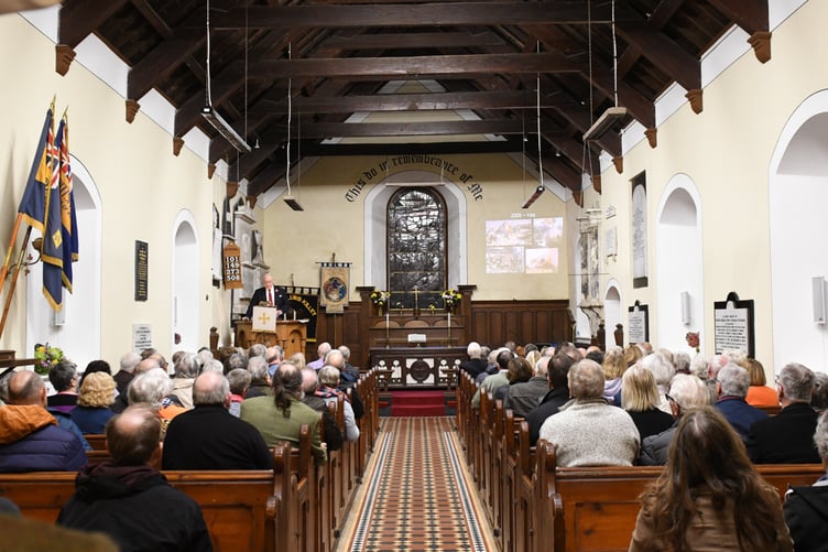 The 2022 Quiliam Autumn Lecture at Arbory Church, presented by Lieutenant Governor Sir John Lorimer (pictured)
