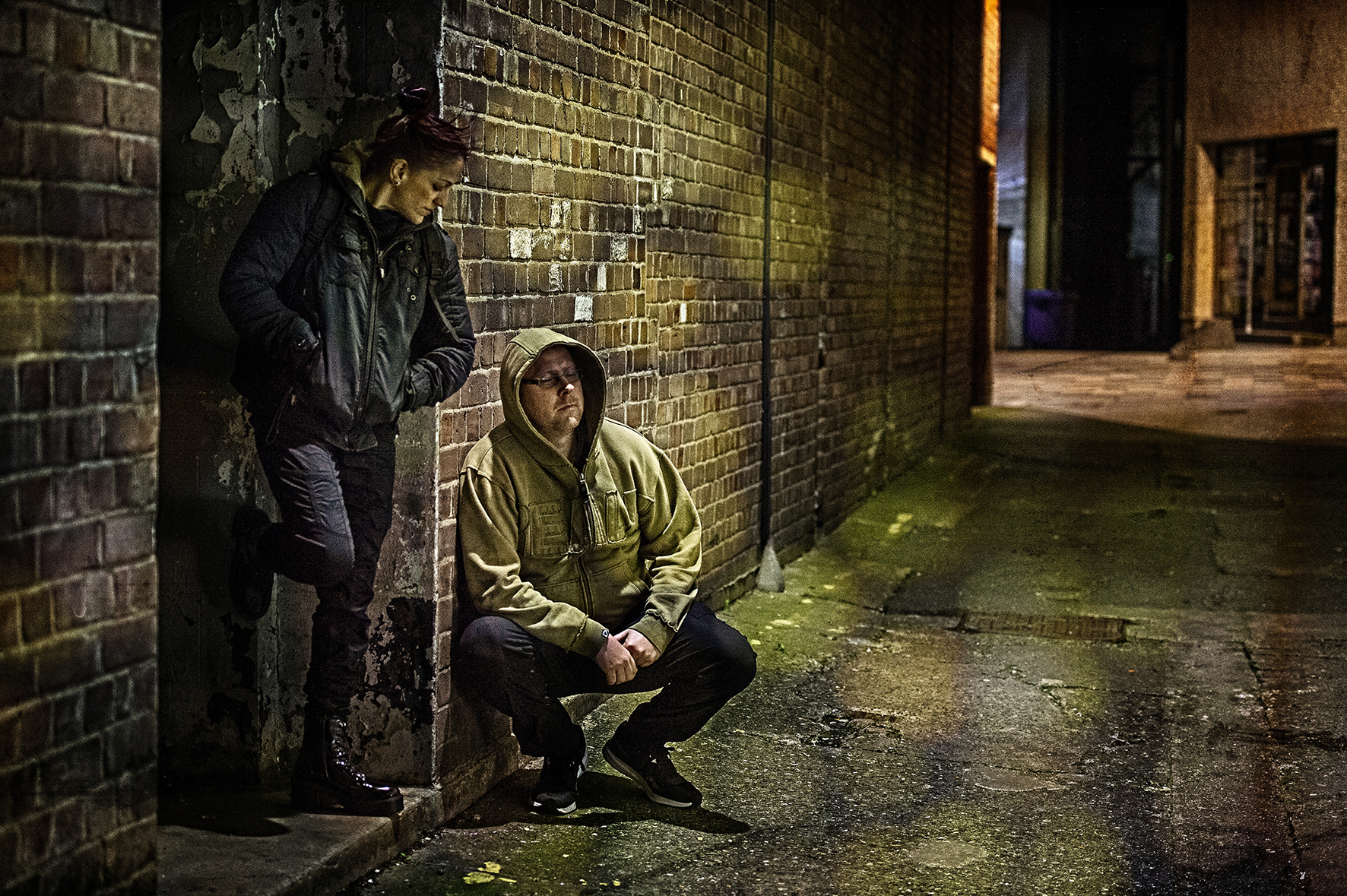 'On the Streets' by Andrew Barton with models Rachel Moonan and James Aitchison taken during the club's urban photo shoot