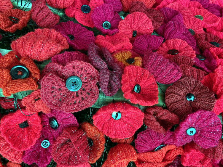 NEW knitted poppies Whitchurch WI