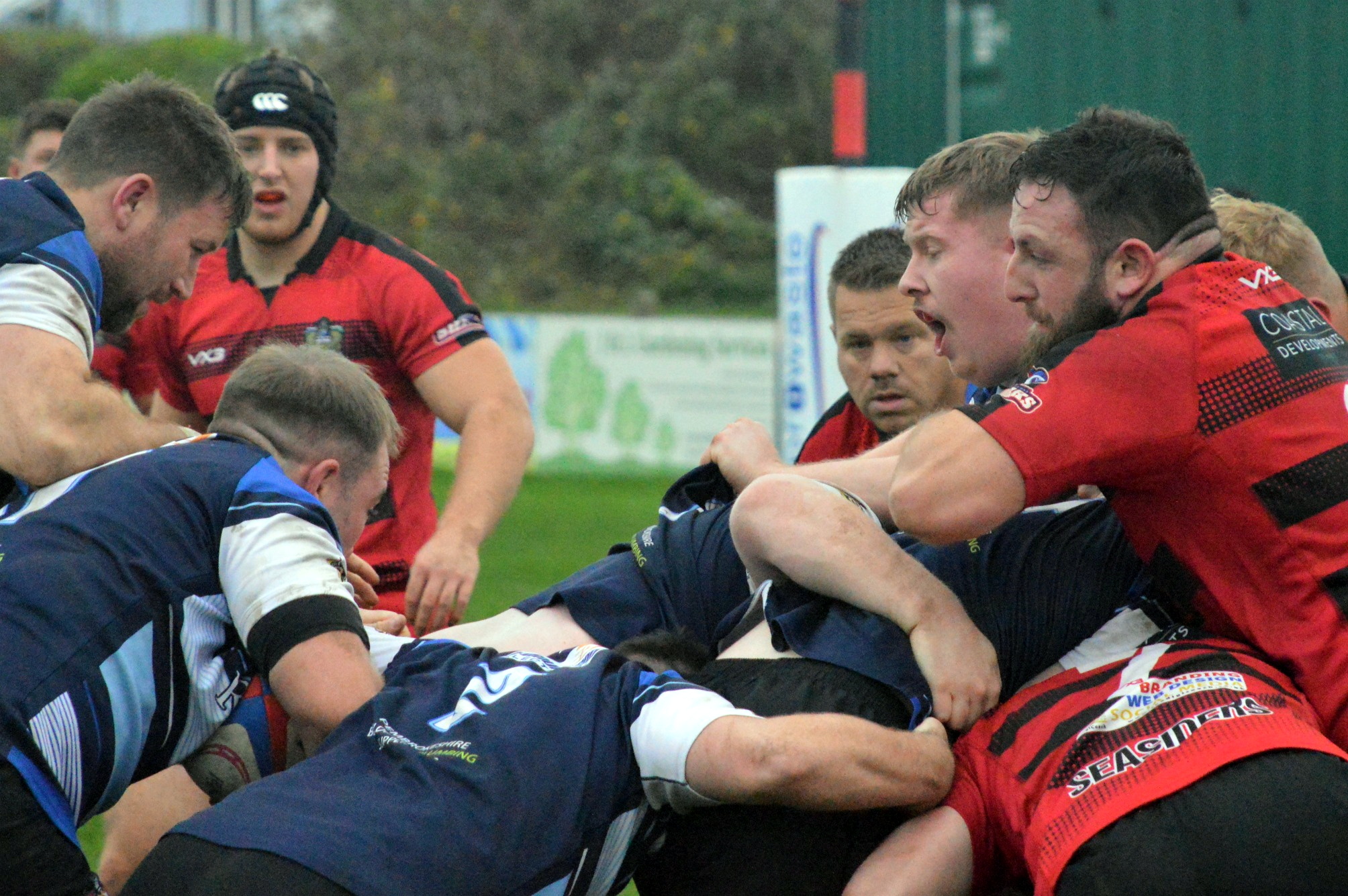 Action from the Tenby United game v Milford Haven