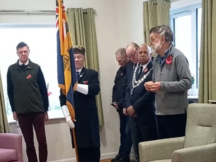 The residents of Cefn Rodyn Care Home in Dolgellau enjoyed “a lovely” Remembrance Service on Friday