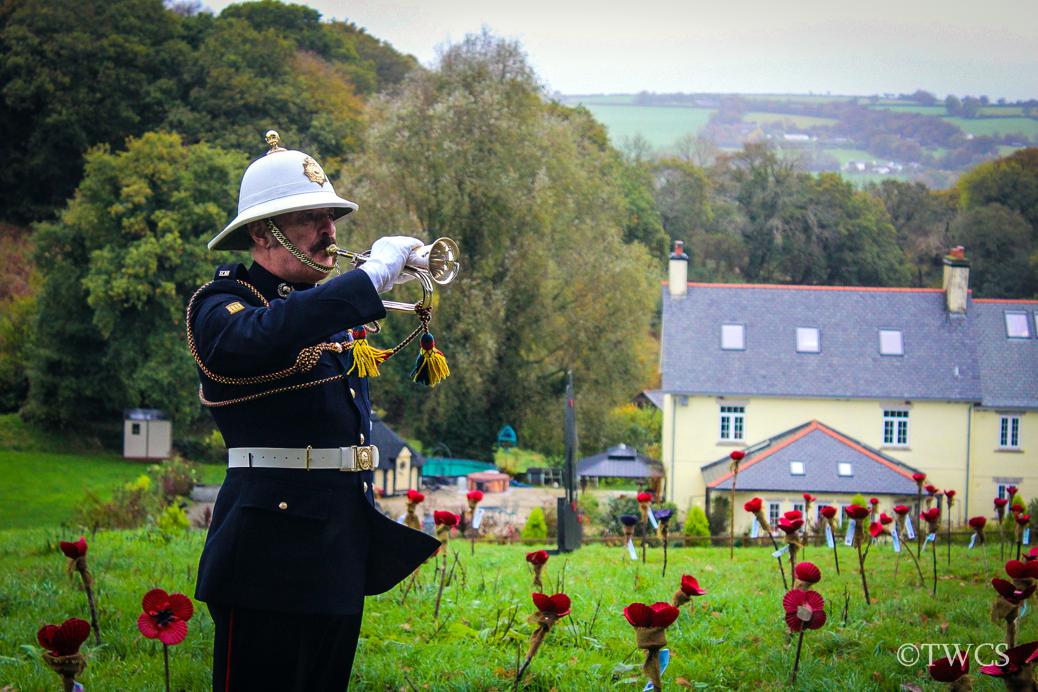 Remembrance celebration at Merryhue Farm