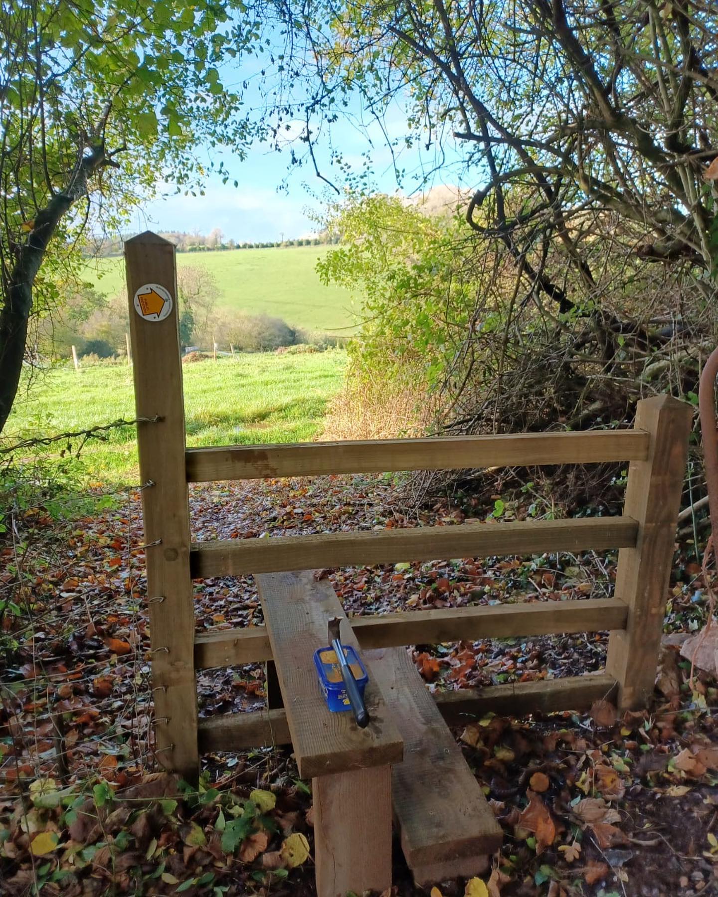 A newly installed stall near Pingry Lane