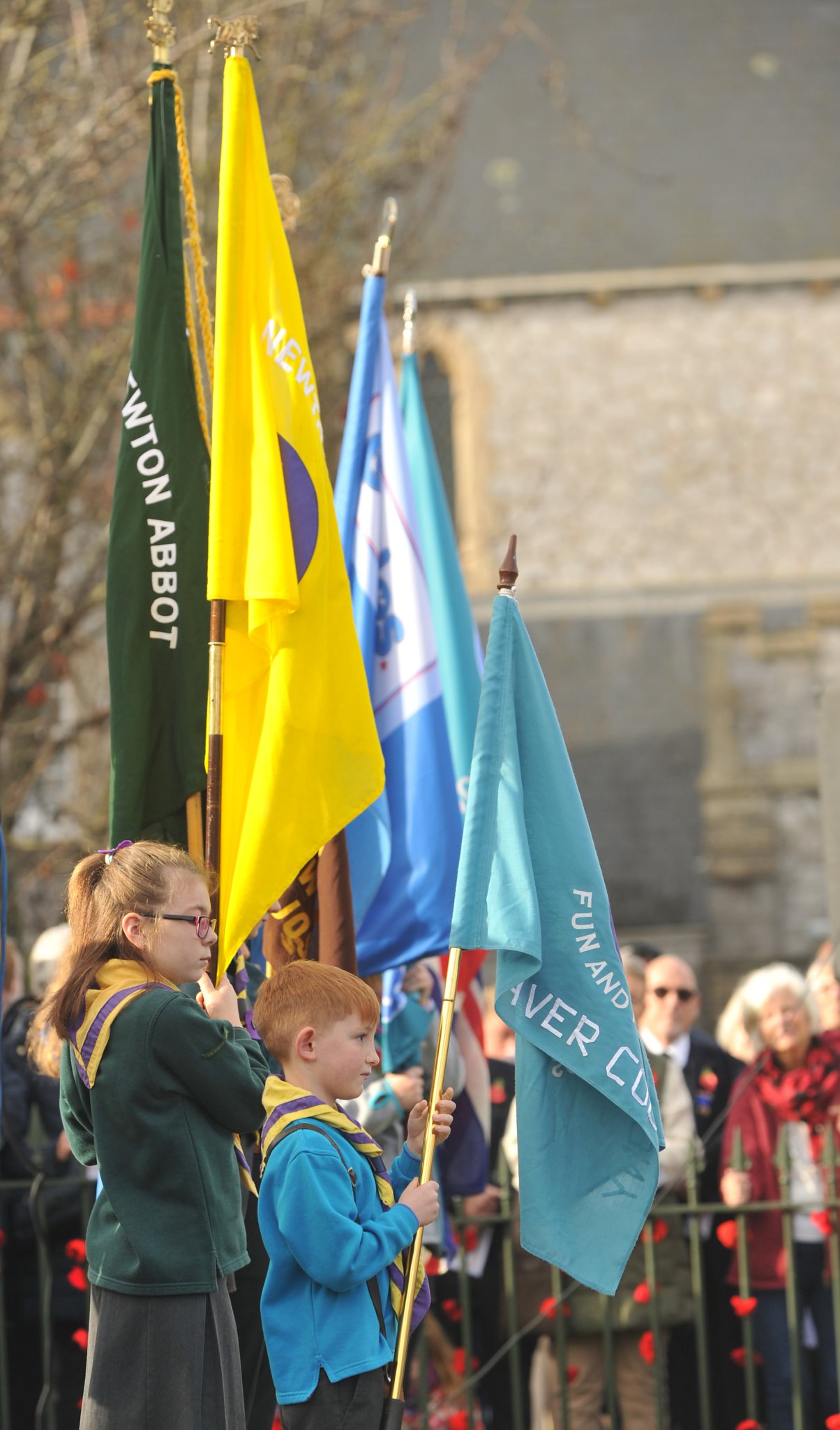 MDA131122F_SP027 Photo: Steve Pope
Remembrance Sunday, Newton Abbot. Service and wreath laying at the war memorial.