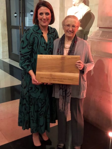 BBC Food & Farming Food Wales Hero Award winner Mrs Mair Bowen