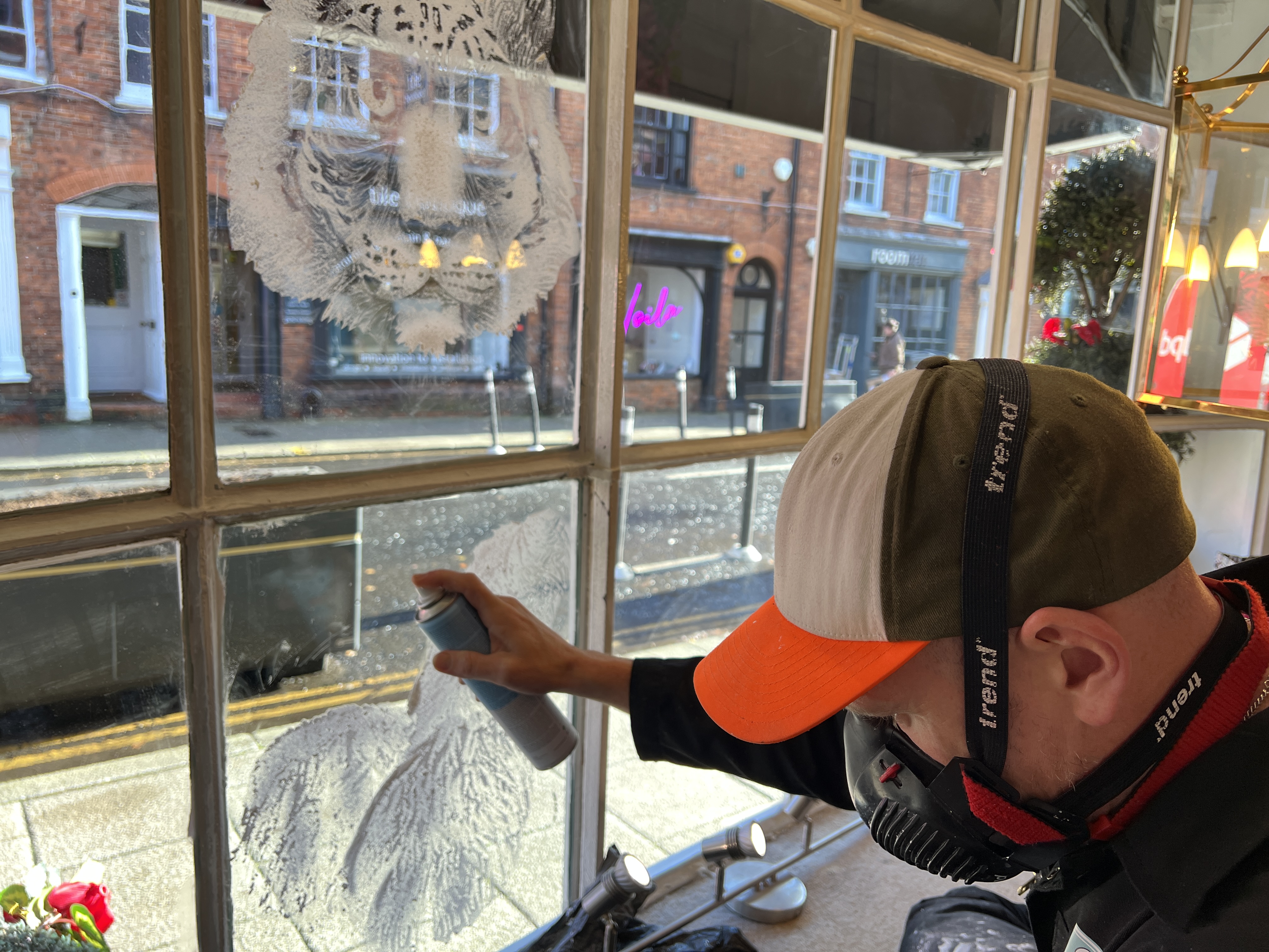 <p>Farnham’s snow windows have decorated the town centre's shops in the past two festive seasons – but are in danger of the axe this winter</p>
