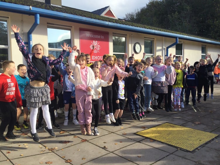 AN incredible £3,406 has been raised by the Children in Need fundraising at Gatehouse Primary Academy in Dawlish, ÔsmashingÕ their previous best. Picture: Gatehouse Primary Academy