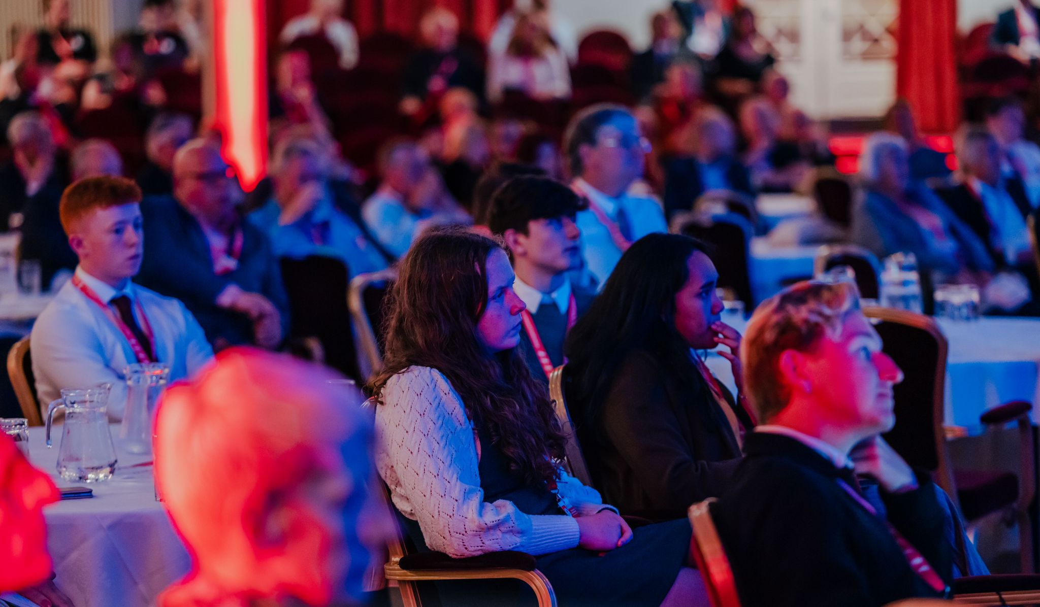 The audience in the Villa Marina’s Royal Hall