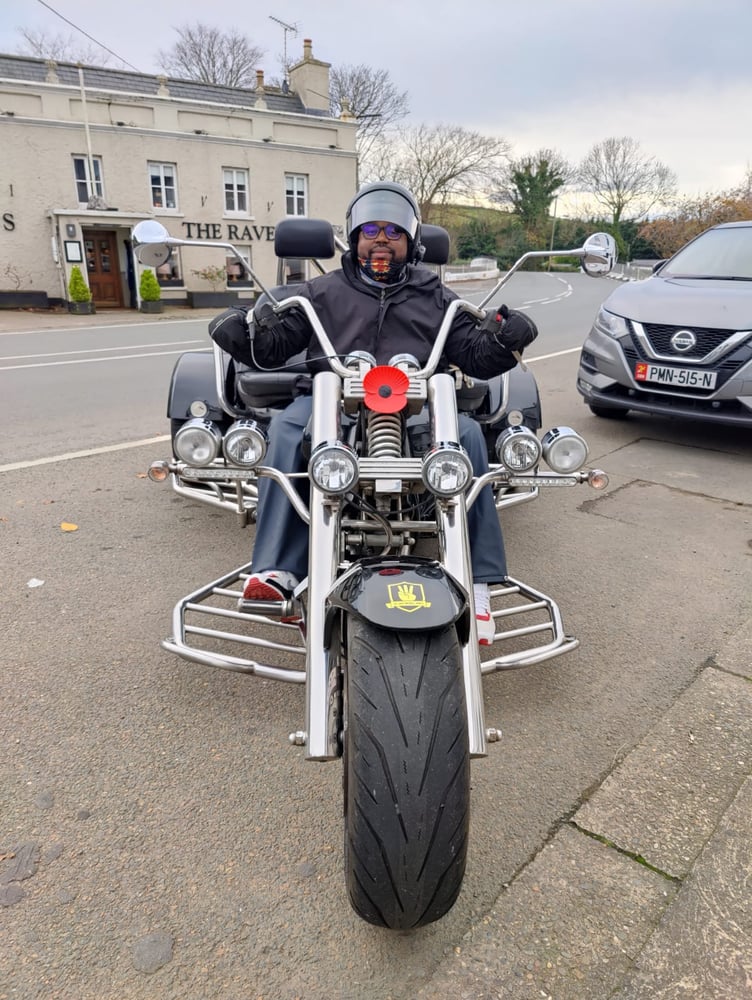 Washington Mudziviri on a motorbike