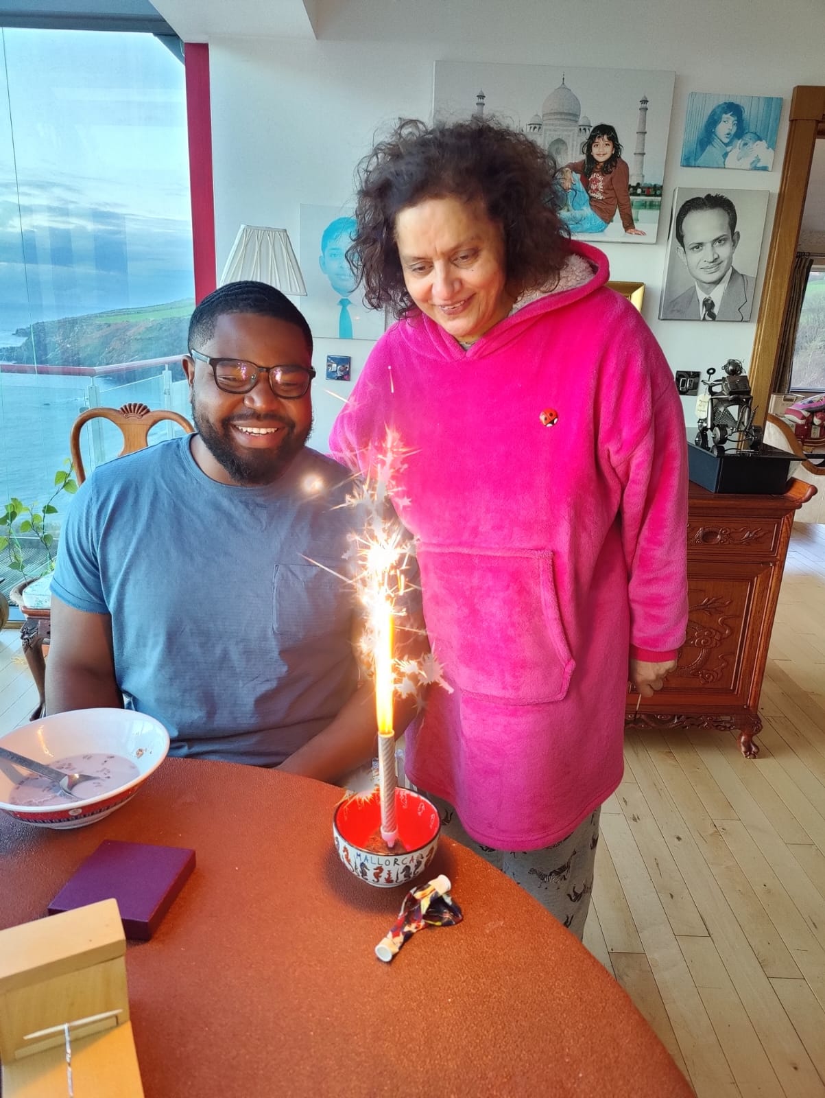 Washington Mudziviri and Daxa Patel celebrating his 27th Birthday