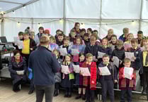Thousands of visitors at festive market
