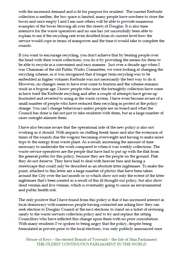 David Ashford's letter about Douglas Bins page 3