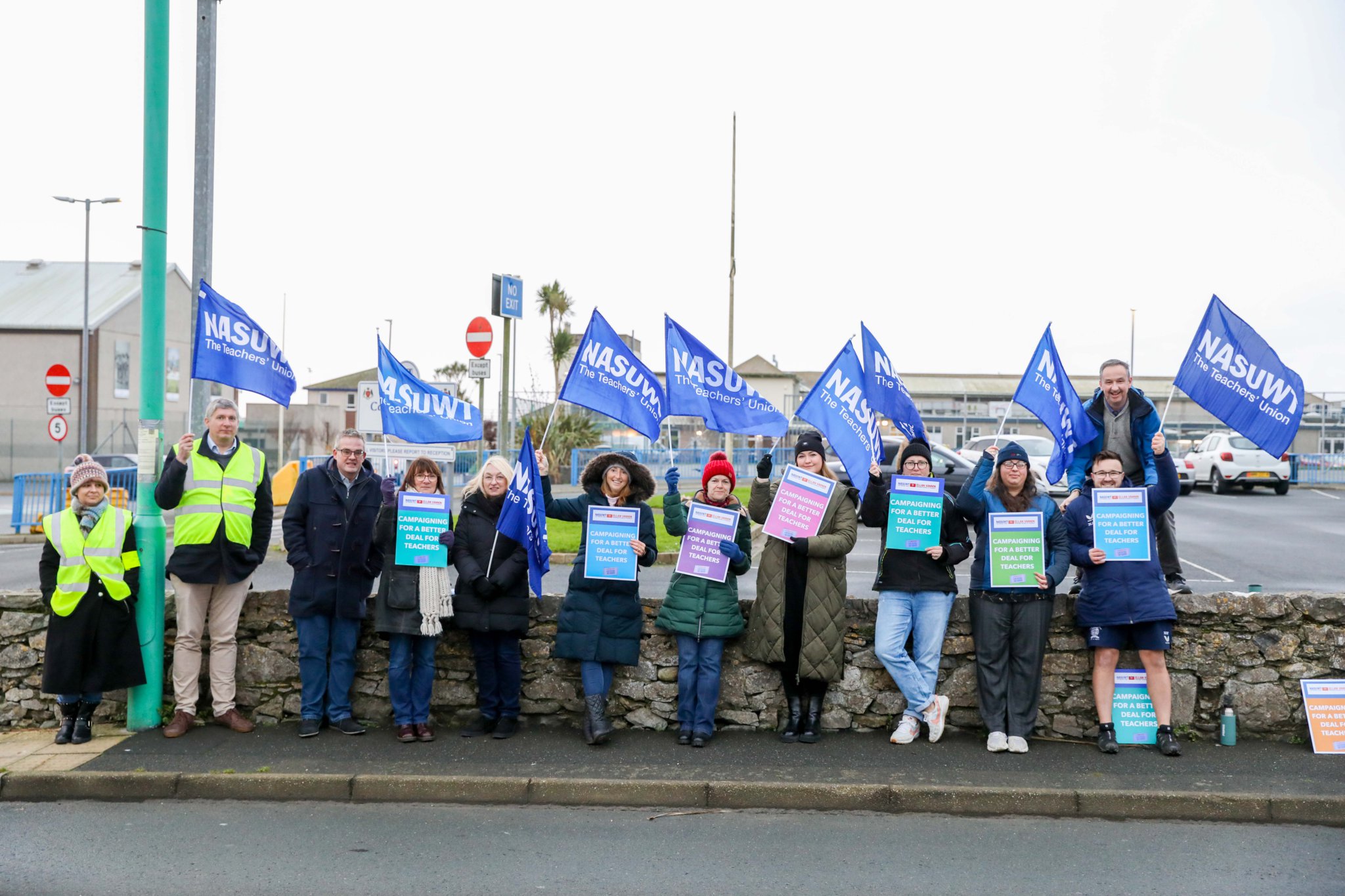 NASUWT Strike Castle Rushen High School. Photo by Callum Staley (CJS Photography)