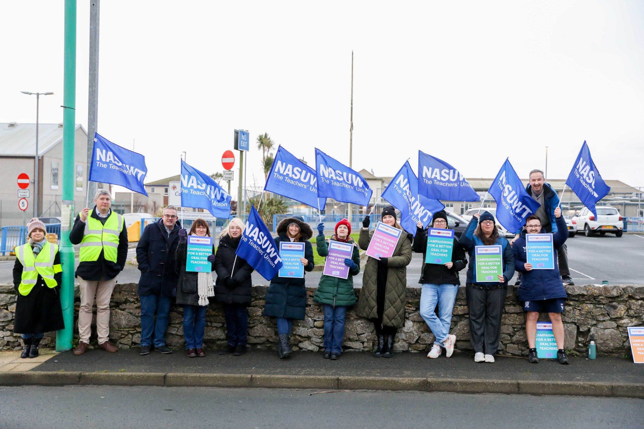 NASUWT Strike Castle Rushen High School. Photo by Callum Staley (CJS Photography)