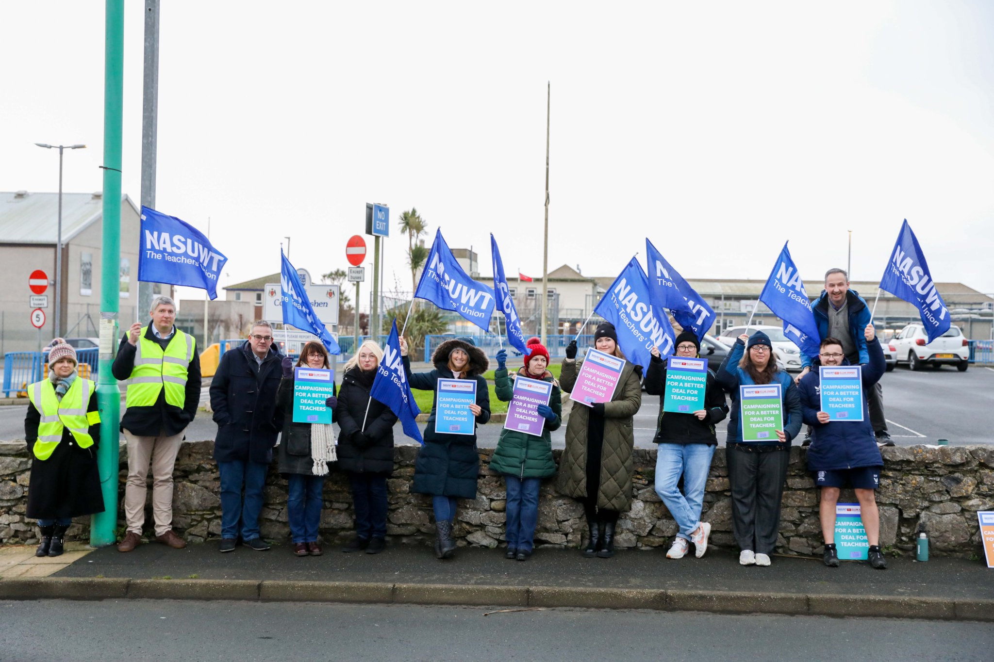 NASUWT Strike Castle Rushen High School. Photo by Callum Staley (CJS Photography)