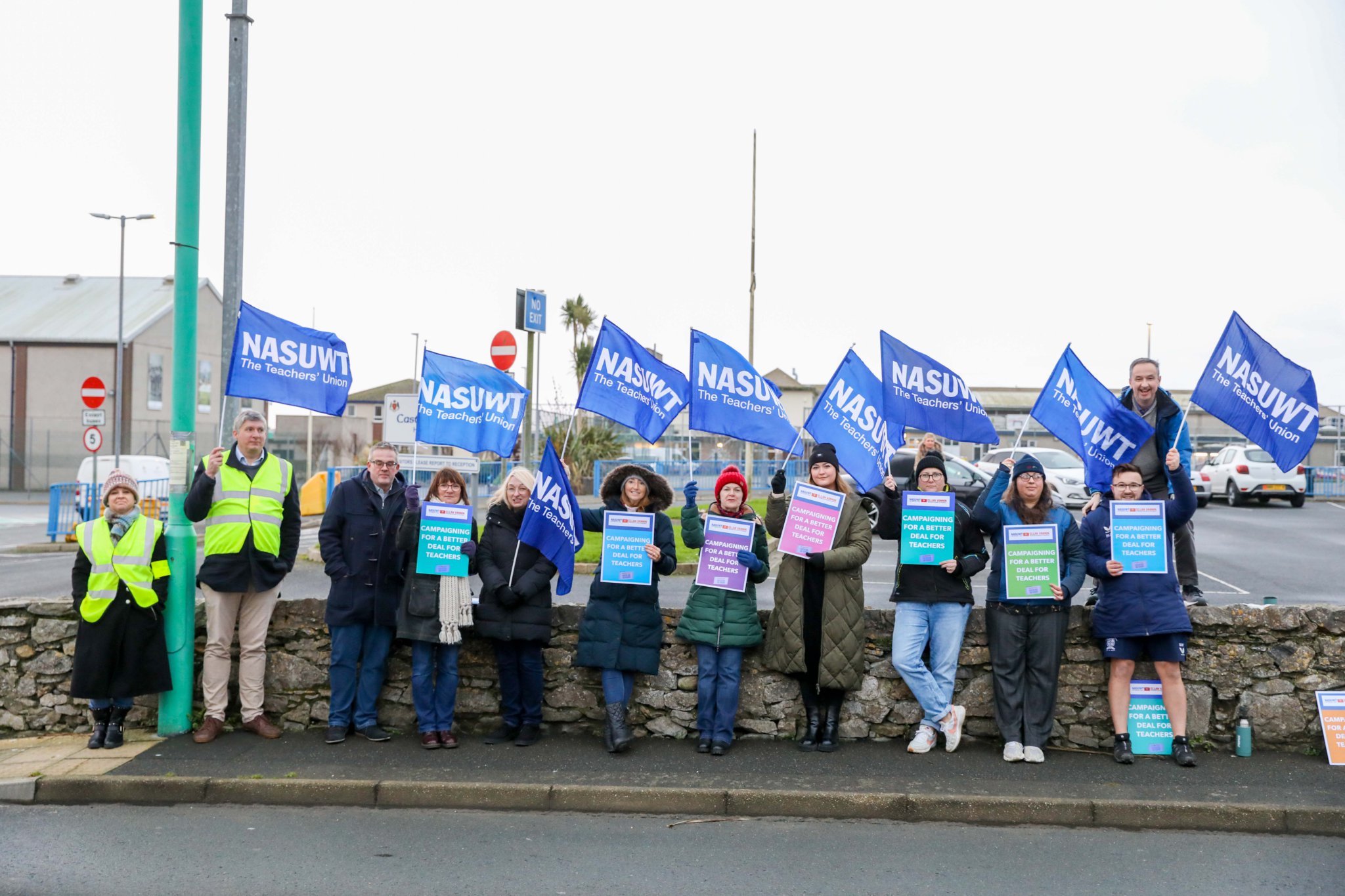 NASUWT Strike Castle Rushen High School. Photo by Callum Staley (CJS Photography)