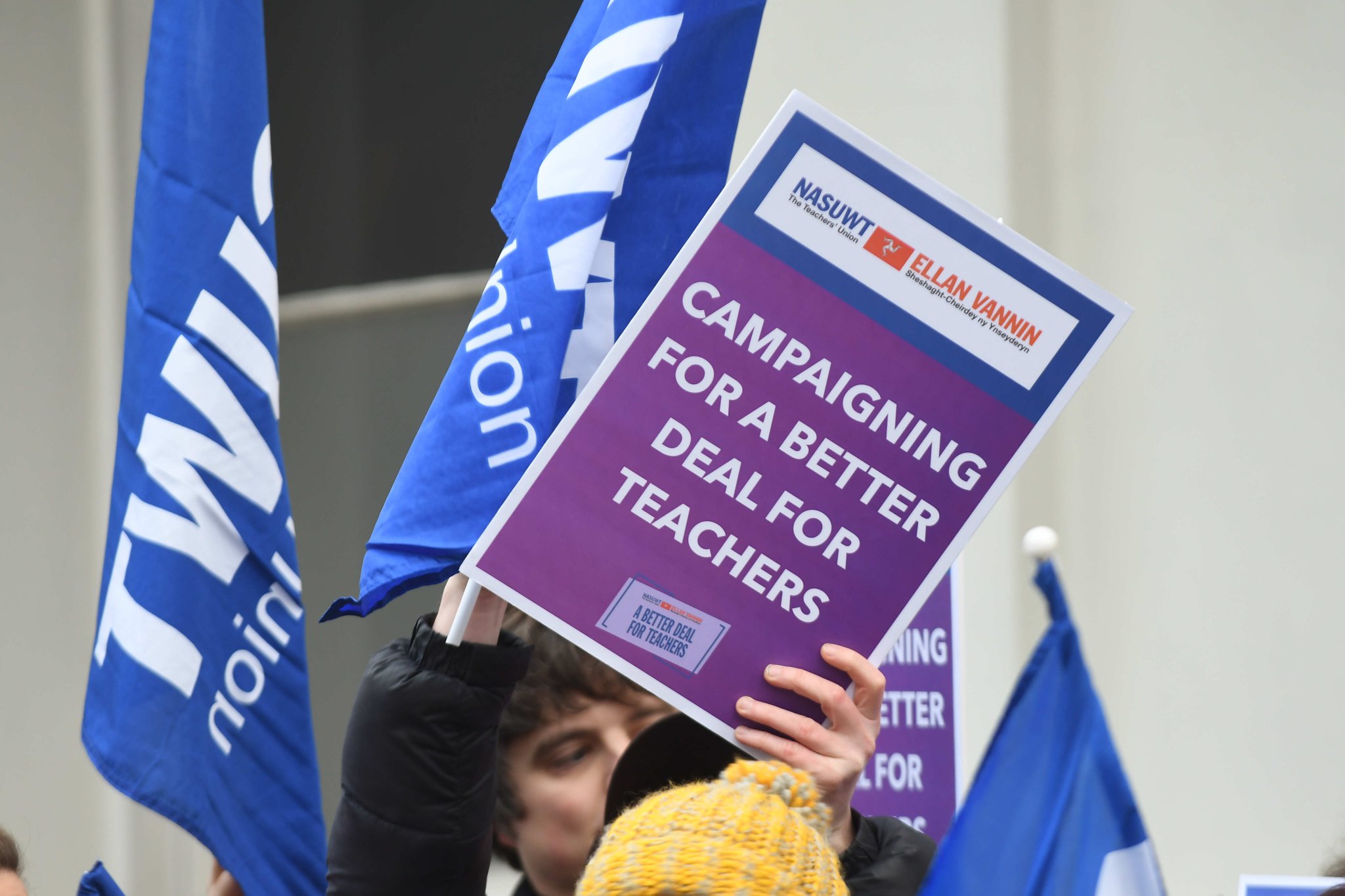 Members of teachers’ union NASUWT take industrial action in a row over pay and conditions -