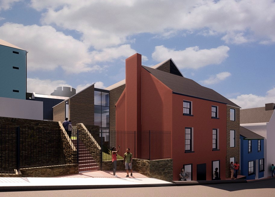 Artist's impression of the South Quay development, Pembroke
