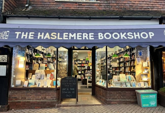 Haslemere Bookshop owner Ian Rowley was featured in The Times