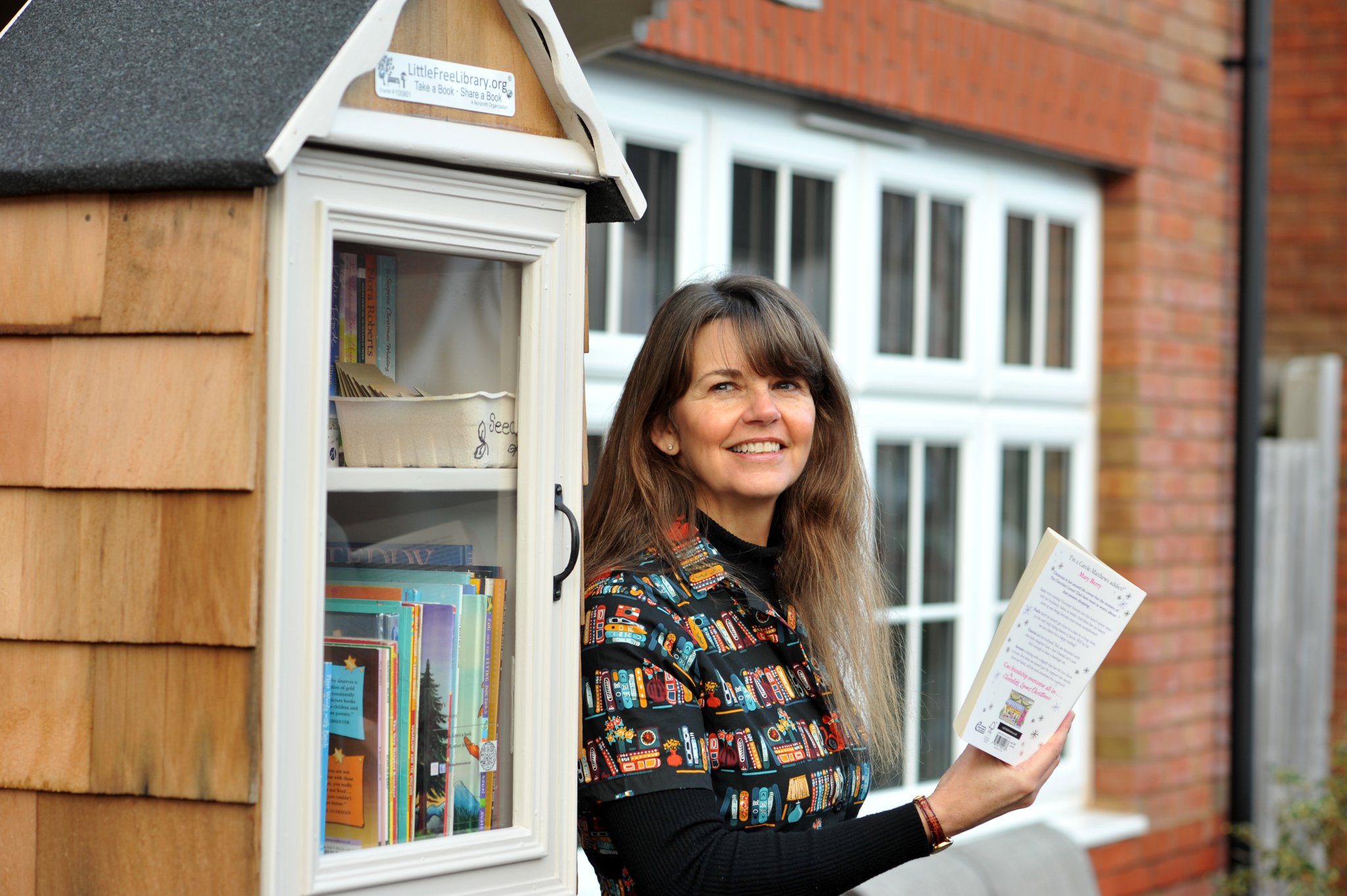 SHELF SERVICE: Linda Robson-Burrell and some of the books in her store room.