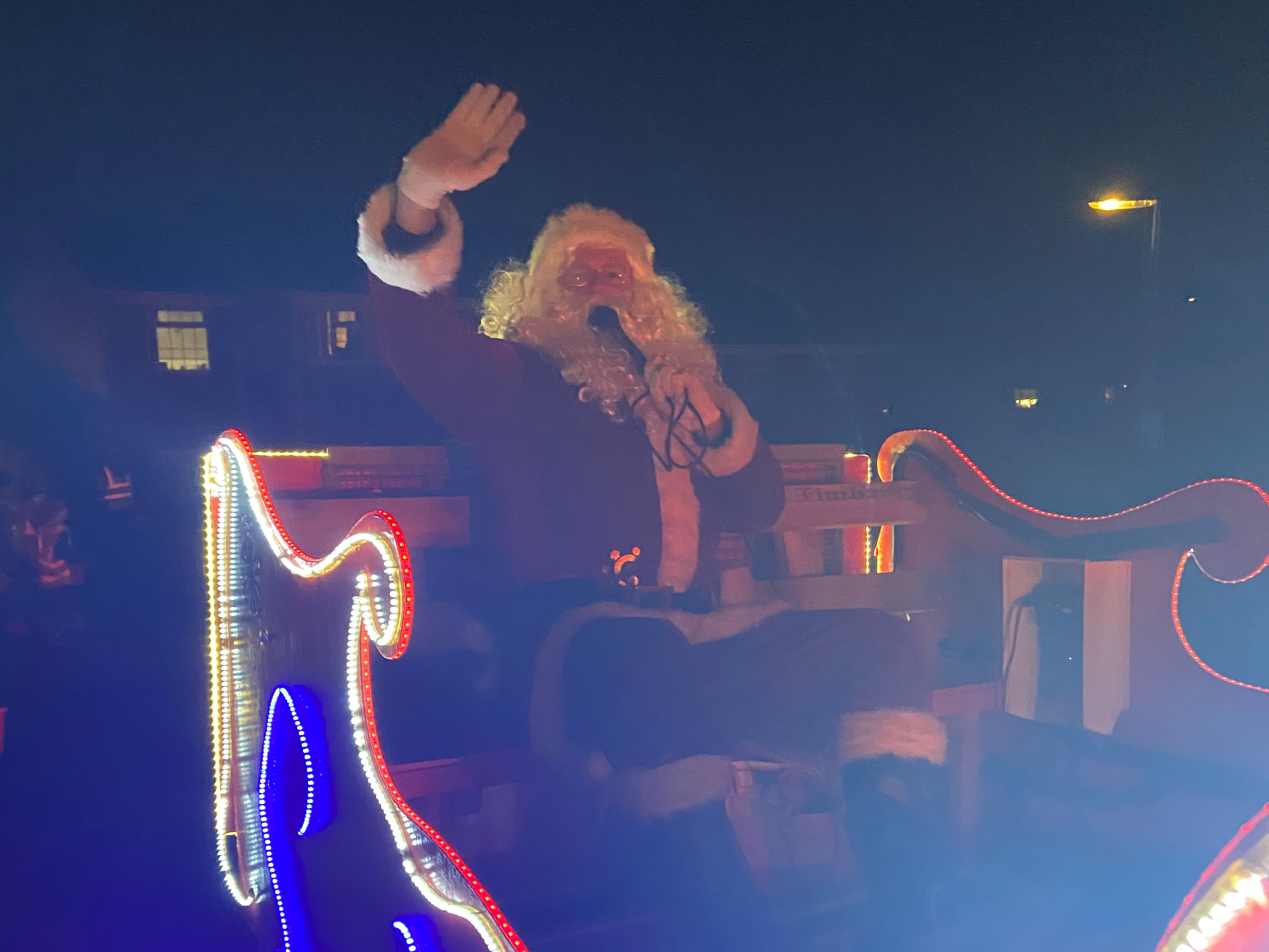 <p>Father Christmas visits Folly Hill on the first leg of his 2022 Santa’s Sleigh tour in Farnham</p>