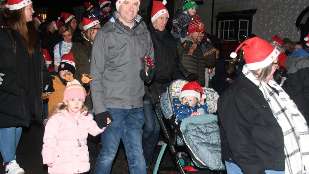 Festive cheer at Coleford Christmas Lights Switch On theforestreview
