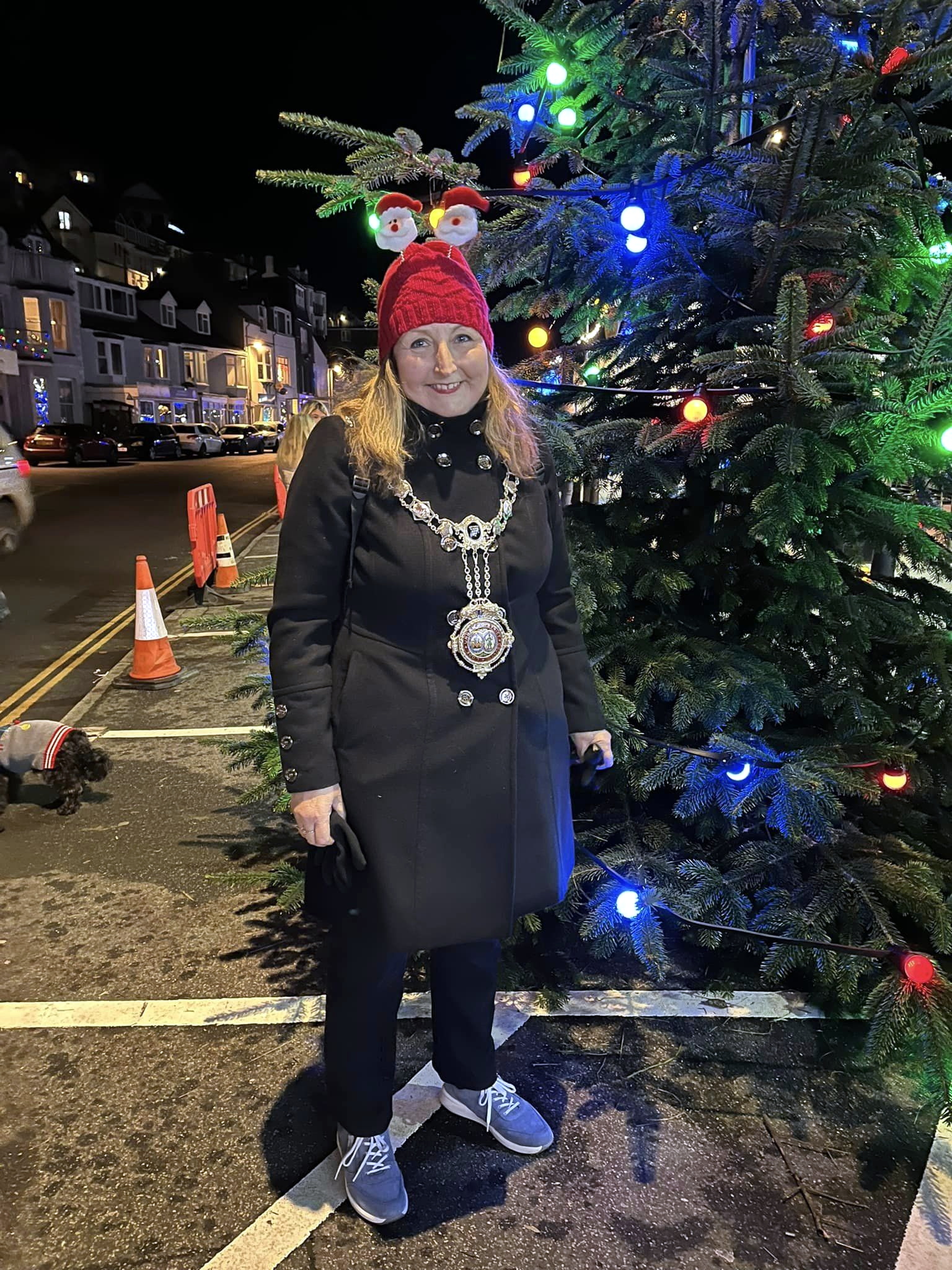 Some of the lights which lined the streets and doorways of Looe