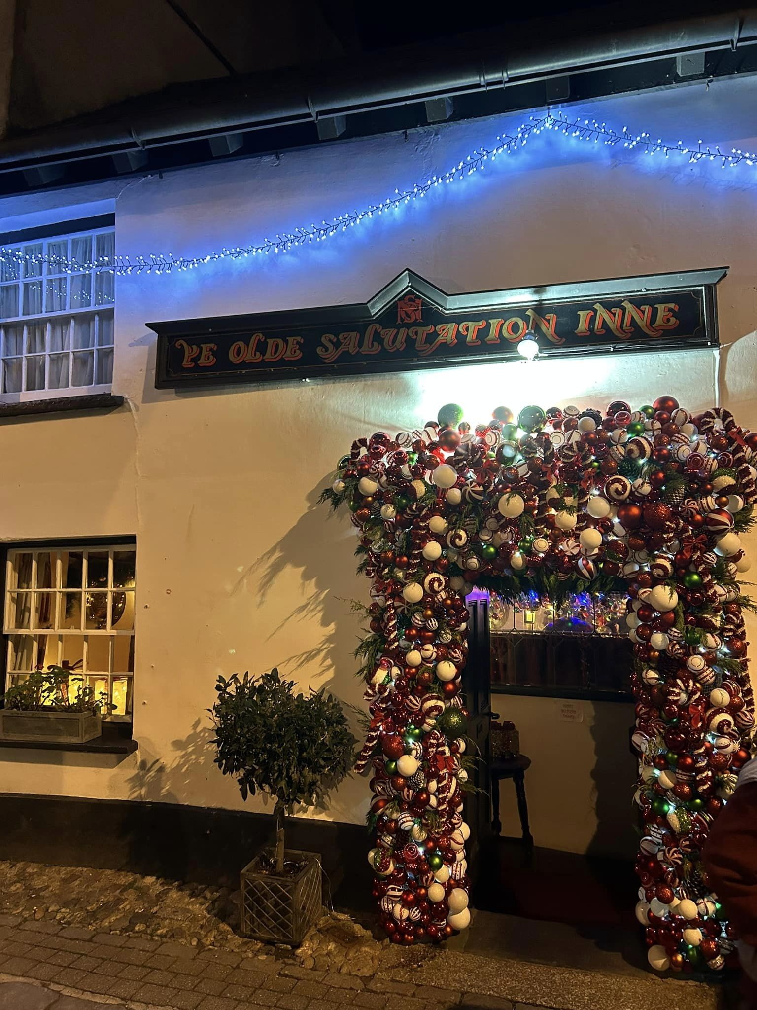 Some of the Christmas lights in Looe
