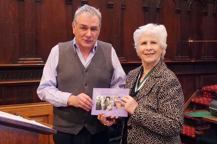 Todd Gray at the launch of his new book with the Lord Mayor of Exeter, Cllr Yolonda Henson.