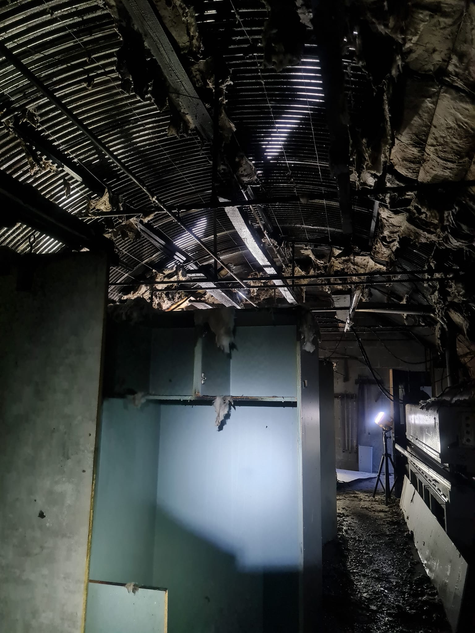 Firefighters tackle a blaze at a wood joinery workshop in Rattery. Pictures: Buckfastleigh Fire Station (December 2022)