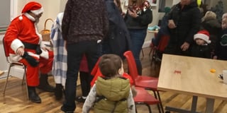 Santa drops in at Templeton Community Hall