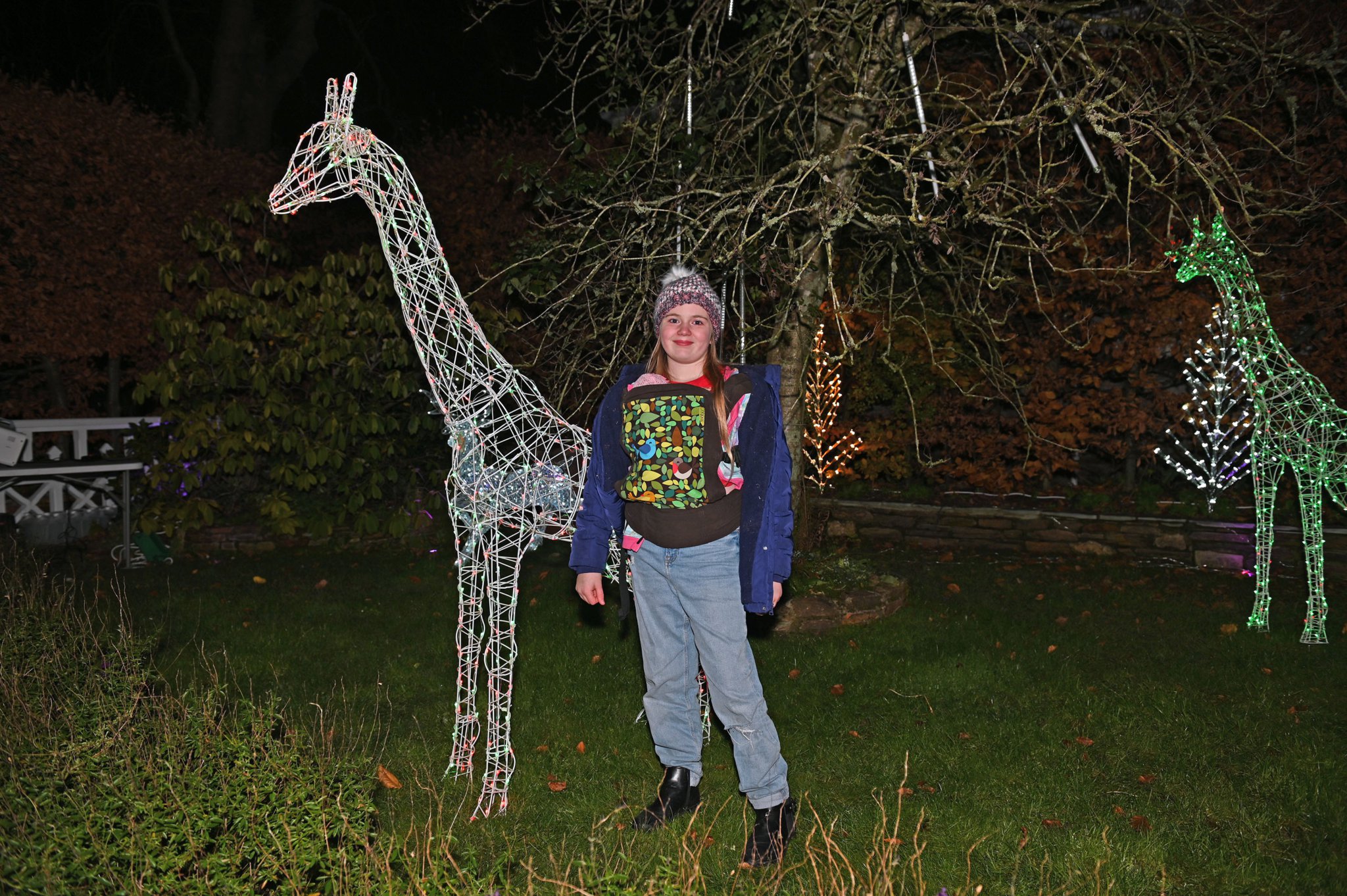 Having the honour of turning on the St Teath Christmas Lights for 2022 was the oldest resident of St Teath Pearl Pluess along with Marion Sinclair