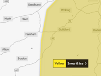 Snow could be on the way in Surrey this weekend, Met Office warns
