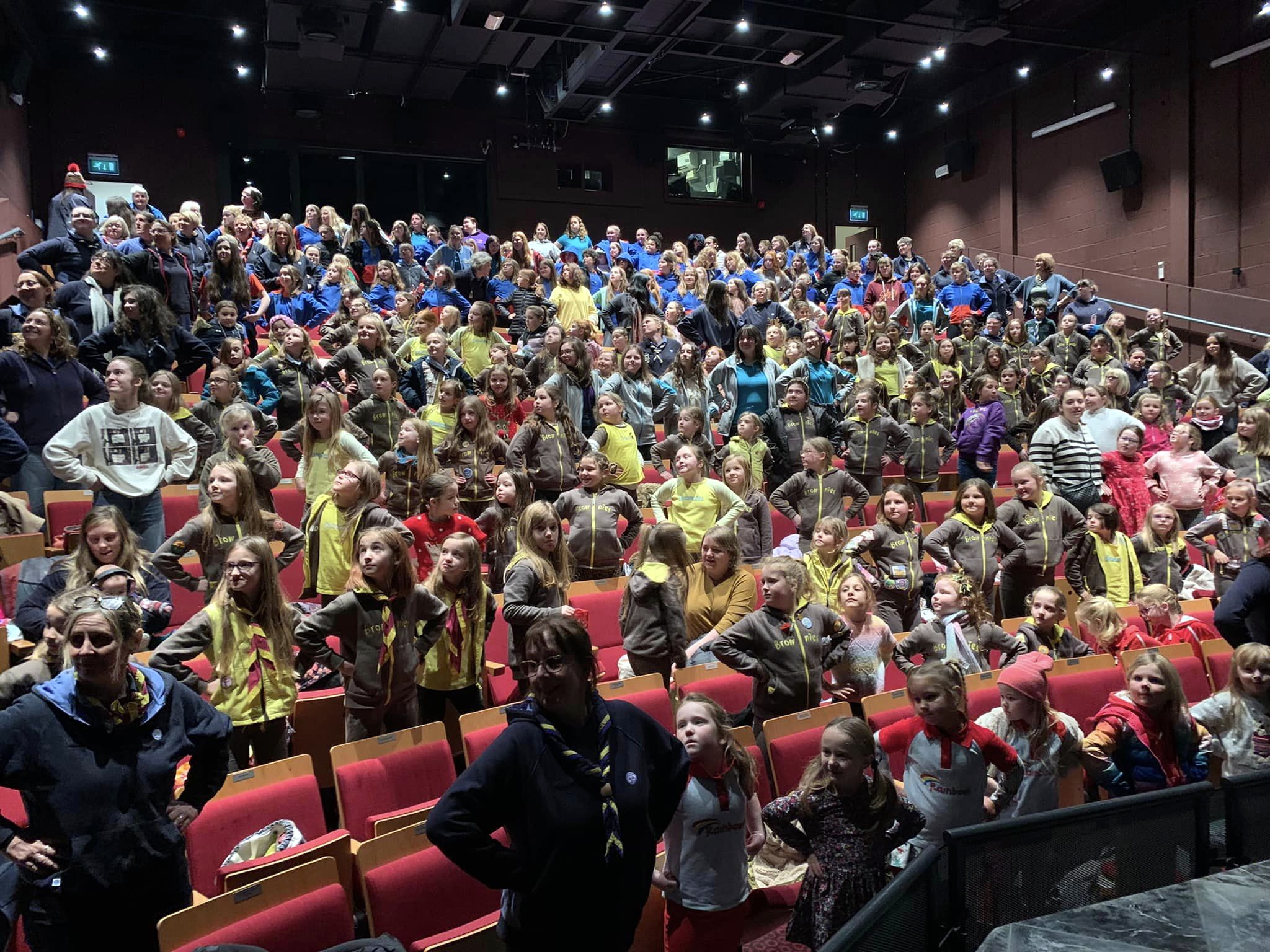 Nearly 300 Guides, Brownies and Rainbows came together at the Torch Theatre for the screening of Matilda the Musical.