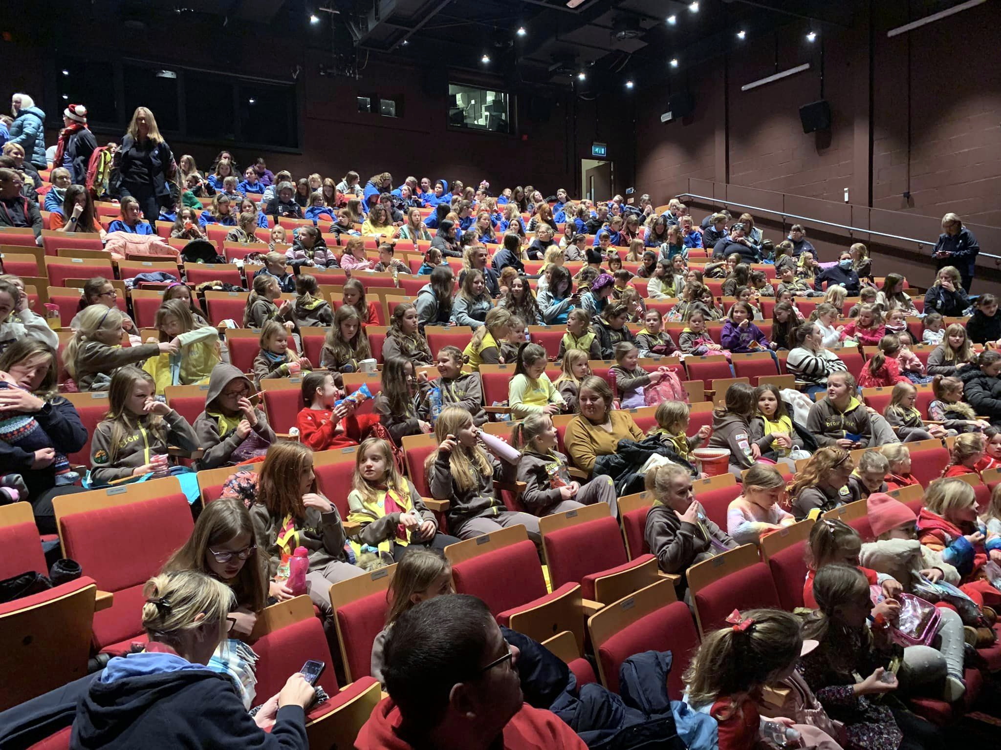 Nearly 300 Guides, Brownies and Rainbows came together at the Torch Theatre for the screening of Matilda the Musical.
