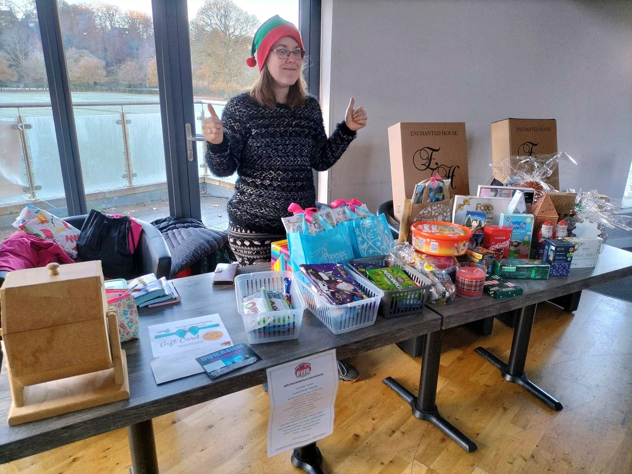 One of the stall holders