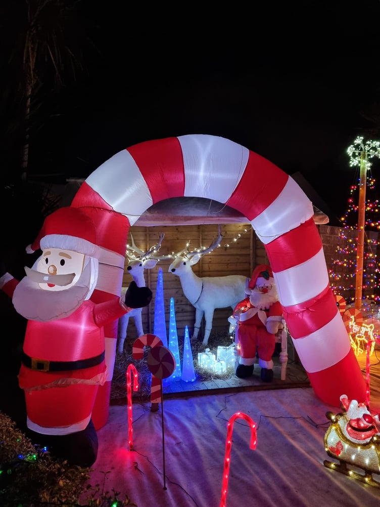 The Unwin family's lights displays for Christmas