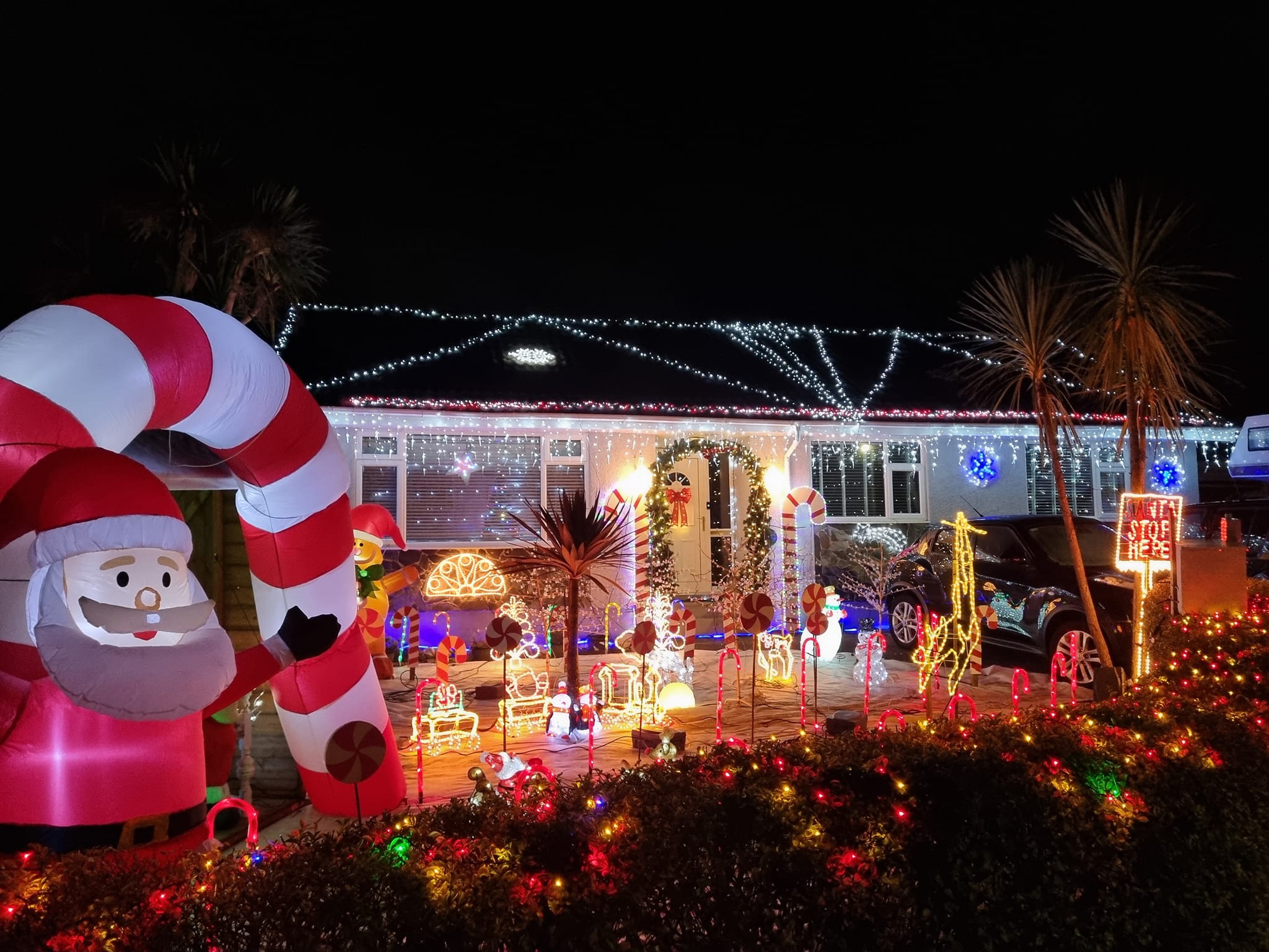 The Unwin family's lights displays for Christmas